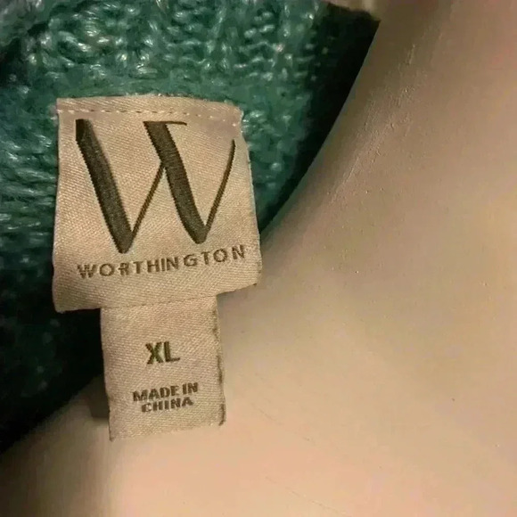 Worthington green/teal color loose sweater - Picture 11 of 11